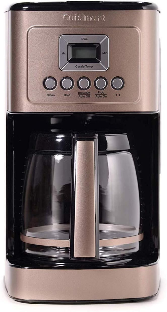 Cuisinart 14-Cup Coffee Maker, Programmable PerfecTemp Glass Carafe Coffee Machine with 1-4 Cup Setting, Brew Strength Control and Brew Pause, Stainless Steel, DCC-3200NAS