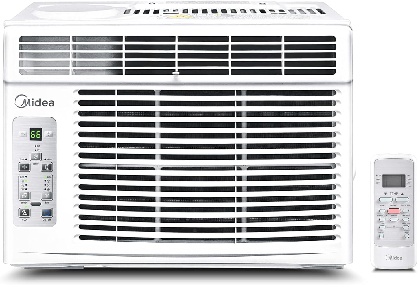 Midea 5,000 BTU EasyCool Small Window Air Conditioner - Cool up to 150 Sq. Ft. with Easy-to-Use Mechanical Controls and Reusable Filter, Perfect for Small Bedroom, Living Room, Home Office