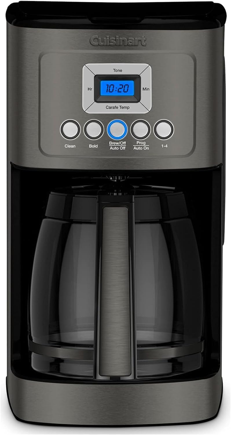 Cuisinart 14-Cup Coffee Maker, Programmable PerfecTemp Glass Carafe Coffee Machine with 1-4 Cup Setting, Brew Strength Control and Brew Pause, Stainless Steel, DCC-3200NAS