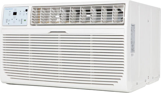 Keystone 8,000 BTU Wall Mounted Air Conditioner with Supplemental Heat and Dehumidifier Function, 115V, Wall AC for Small-Medium Sized Rooms up to 350 Sq.Ft. with Remote, Quiet, High Efficiency AC