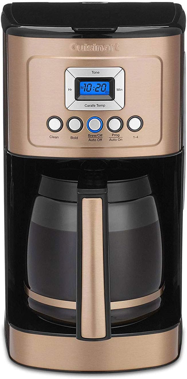 Cuisinart 14-Cup Coffee Maker, Programmable PerfecTemp Glass Carafe Coffee Machine with 1-4 Cup Setting, Brew Strength Control and Brew Pause, Stainless Steel, DCC-3200NAS