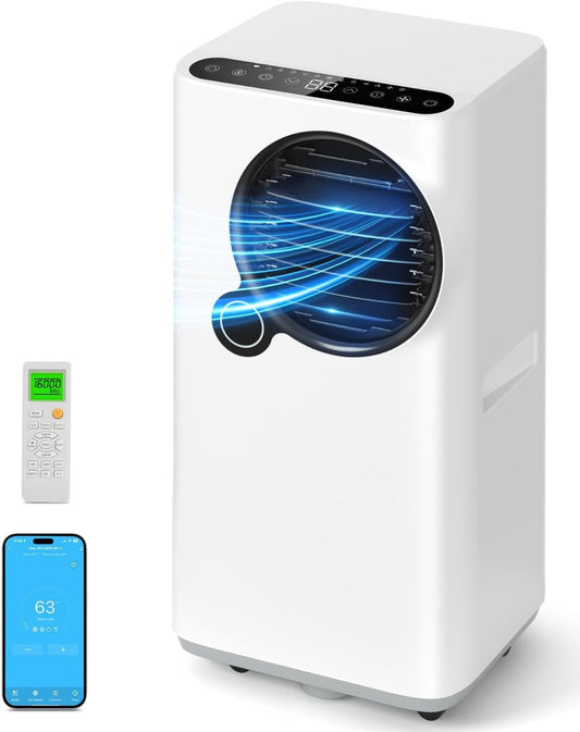 Portable Air Conditioners, 16000 btu Smart AC Unit with Cooling/Dehumidifier/Fan, APP/Remote Control 24h Timer Air Conditioner for Room Indoors