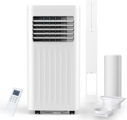 Antarctic Star Portable Air Conditioners 8,000 BTU, Small Portable AC with Cooling, Fan, Dehumidifier Function, Room AC Unit with 24H Timer, Cooling up to 350 Sq.Ft. Window Kit Panel