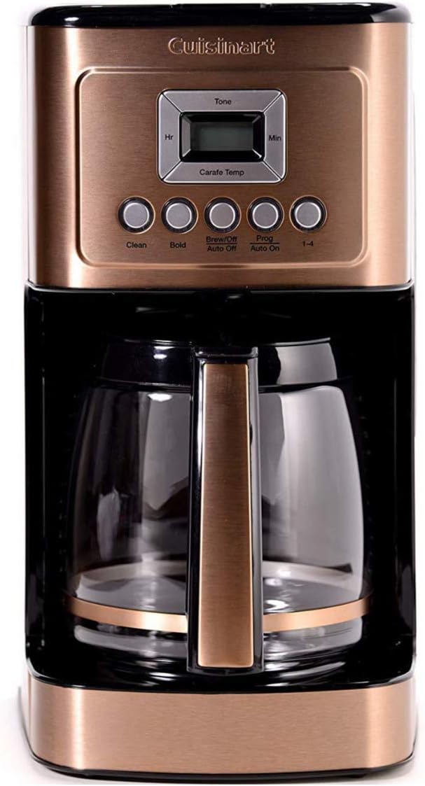 Cuisinart 14-Cup Coffee Maker, Programmable PerfecTemp Glass Carafe Coffee Machine with 1-4 Cup Setting, Brew Strength Control and Brew Pause, Stainless Steel, DCC-3200NAS
