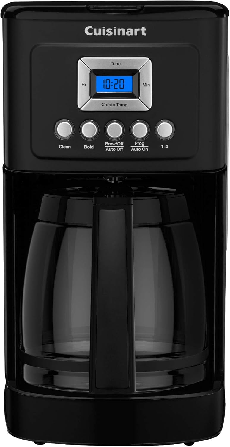 Cuisinart 14-Cup Coffee Maker, Programmable PerfecTemp Glass Carafe Coffee Machine with 1-4 Cup Setting, Brew Strength Control and Brew Pause, Stainless Steel, DCC-3200NAS