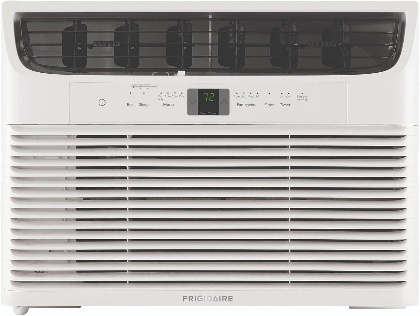 Frigidaire 5,000 BTU Window-Mounted Air Conditioner, Cools Up to 250 Sq. Ft., Quiet Operation, Effortless Temperature Control, 2 Fan Speeds, Auto Restart, White
