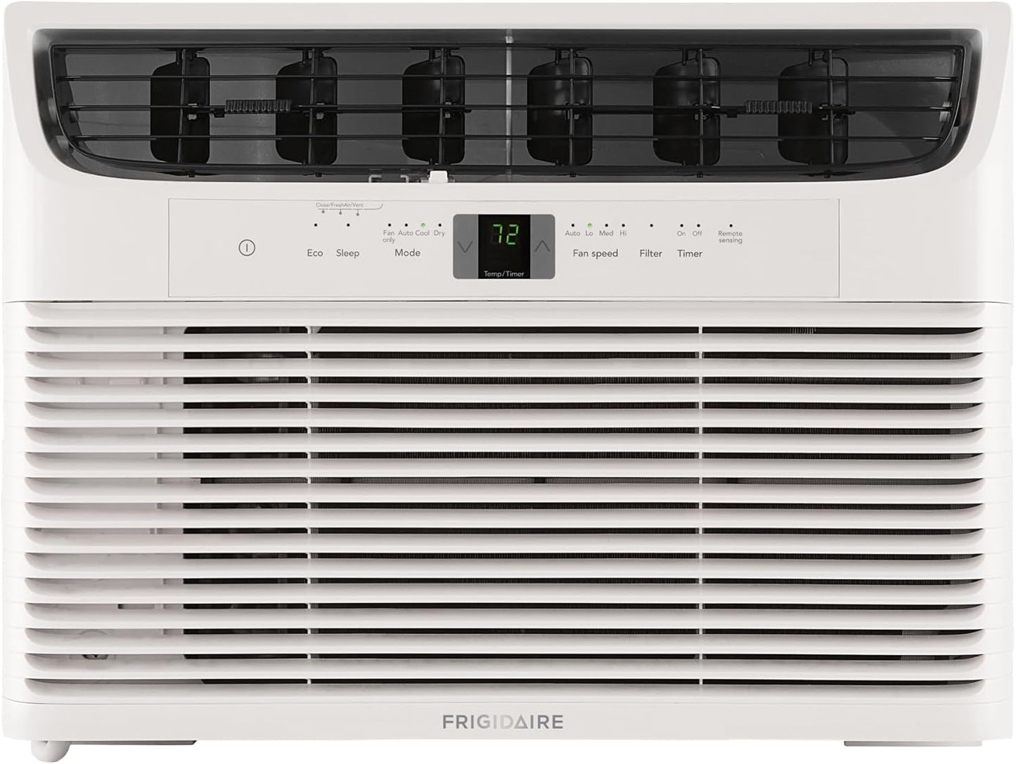 Frigidaire 5,000 BTU Window-Mounted Air Conditioner, Cools Up to 250 Sq. Ft., Quiet Operation, Effortless Temperature Control, 2 Fan Speeds, Auto Restart, White