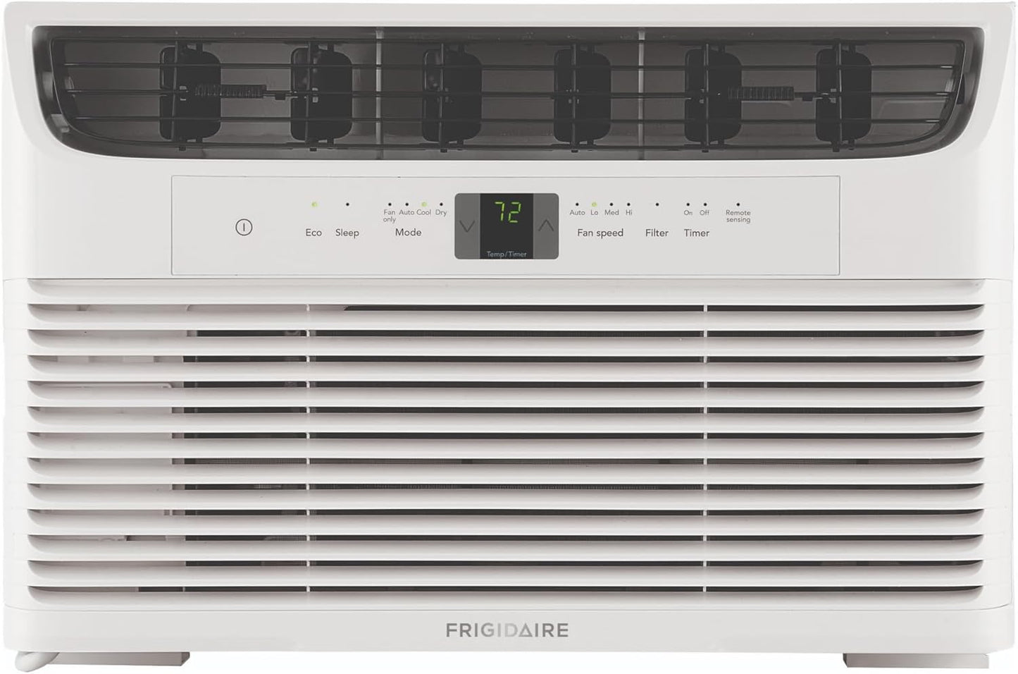 Frigidaire 5,000 BTU Window-Mounted Air Conditioner, Cools Up to 250 Sq. Ft., Quiet Operation, Effortless Temperature Control, 2 Fan Speeds, Auto Restart, White